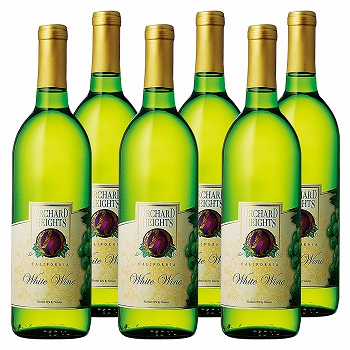 A-9999970★オーチャードハイツ 白ワイン 6本セット（※お酒のご購入は20歳以上からとなっております。ご注文の際、備考欄に年齢「○十歳代」かご記載願います。）